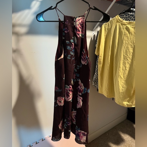 Everly Purple Floral Shift Dress - Picture 2 of 5